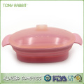 food grade oval foldable silicone bowl